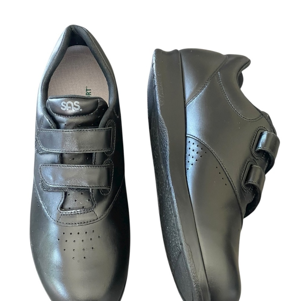 SAS Me Too Black Leather Hook
Loop Walking Shoes size 9N